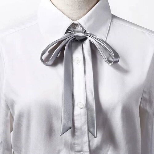 Korean Small Tie Bowtie College Style School Uniform Shirt A