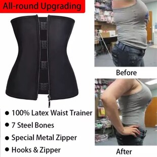 Zipper Women Corset Shaper Waist Shapewear Belt Body Slim