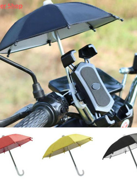 Mini Motorcycle Bicycle Umbrella Mobile Phone Holder Portabl