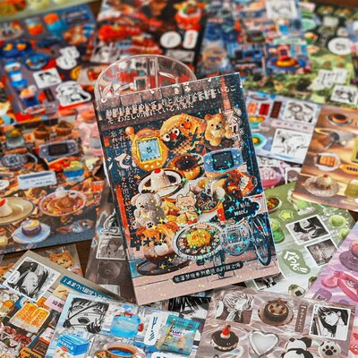 MINKYS 45 sheets/piece Vintage Decorative Sticker Book Lapto