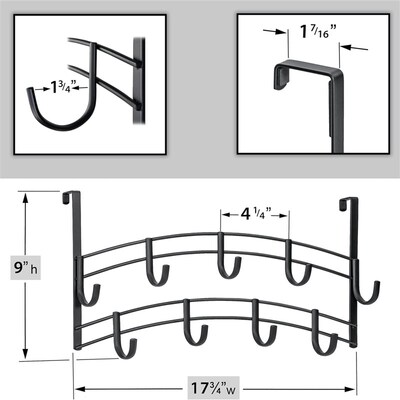 Over Door Hooks Rack Hanger Hanging Towels Clothes