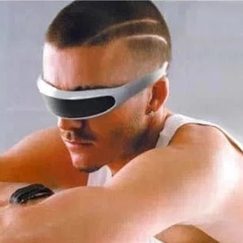 Vvsoo Futuristic Narrow Cyclops Sunglasses UV400 Personality