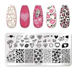 12*6cm Nail Art Templates Stamping Plate Design Flower Anima