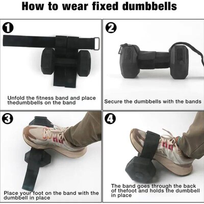 1/2pcs Dumbbell Ankle Strap Weight Lifting Foot Bands Tibial