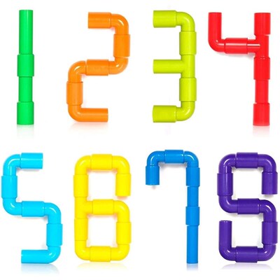 DIY Water Building Blocks Toys Montessori Water Pipe Buildin