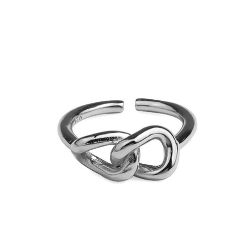 Ins tendy metallic minority design ring female fashion chain