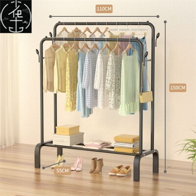 Simple clothes rack folding balcony clothes drying pole 衣架