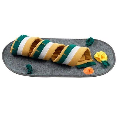 Bunny Tube 2-in-1 Tunnel Toy Snuffle Mat Warm Bed for Sugar