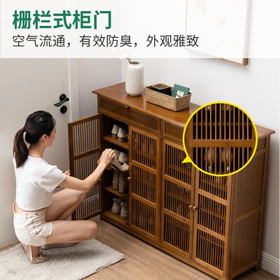 Shoe cabinet with a light luxury and high-end feel, integrat
