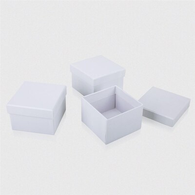 Parcel post rectangular white business gift box clothing