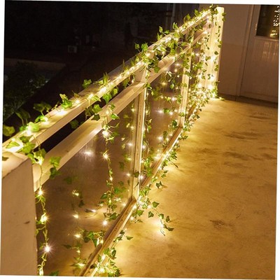 Flower Green Leaf String Lights Artificial Vine Fairy Lights