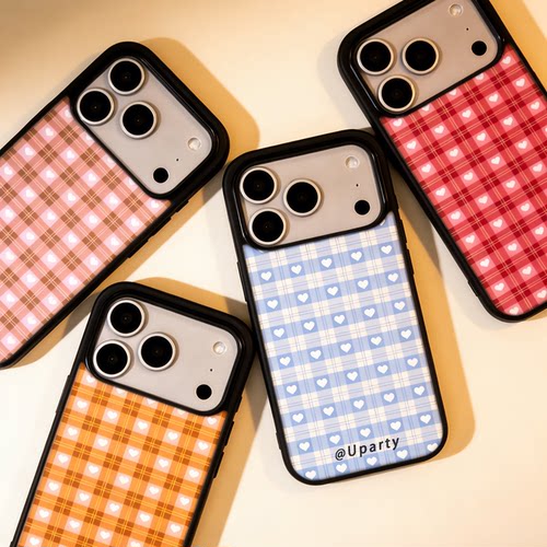 UU壳派队适用苹果超火17promax手机壳ins风iphone16清新15pro心格寓意14pm防摔超级好看不会撞壳可爱手机壳le