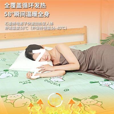 电单热毯人21832加大家用双人双控调温学生舍安加全厚除宿湿除螨