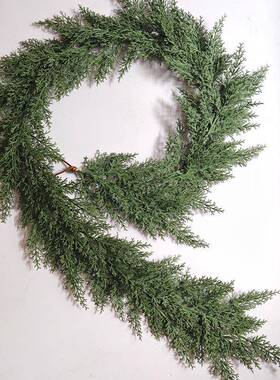 挂圣诞节装饰仿圣诞藤条家居绿植墙装饰藤酒店装饰人造真H00876松