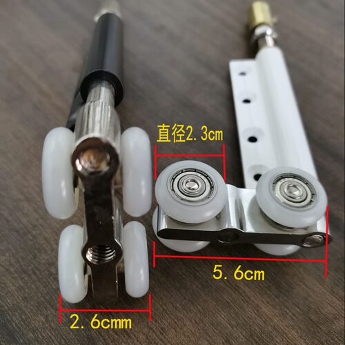 18款30款极窄玻璃折叠门配件中合页吊轮拉手导向轮木门铝合金门窗