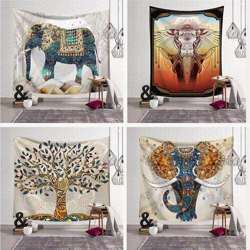 newHome Decoration Elephant Tapestry Wall Hanging Throw Hipp