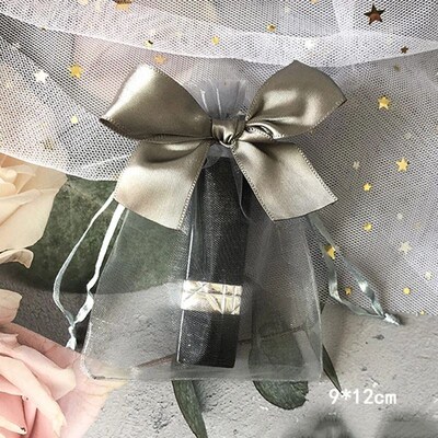 10pcs/lot Drawstring Organza Bags Gift Bags Exquisite Butter