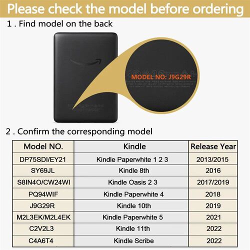 Case for Kindle Paperwhite 2024 2024 Pouch 1 2 3 4 5 6 7 8 9