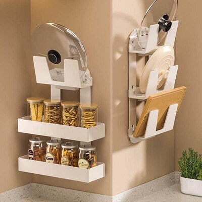 Bathroom Shelves Kitchen Shelf Wall Shower Storage Rack