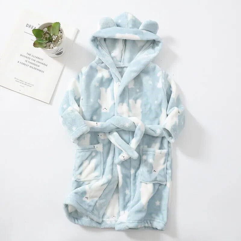Baby Girls Clothes Winter Flannel Robes for Kids Teen Girls