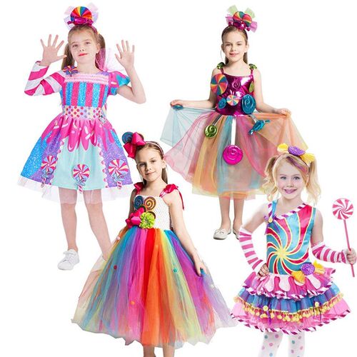 -Y Prium Princess Candy Dress Princess Girl Lollipop Party