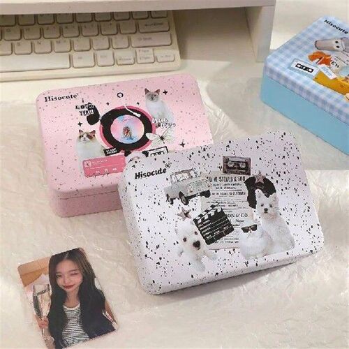 DIY Metal Tinplate Jar Cartoon Rectangular Cosmetic