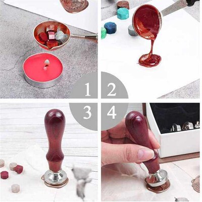 Silicone Mat/Pad For Wax Seal Stamp Kit, 24-Cavity Wax Seali