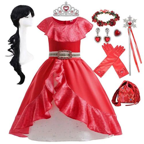 Elena Dress Girl Princess Costume Kid Cosplay Halloween