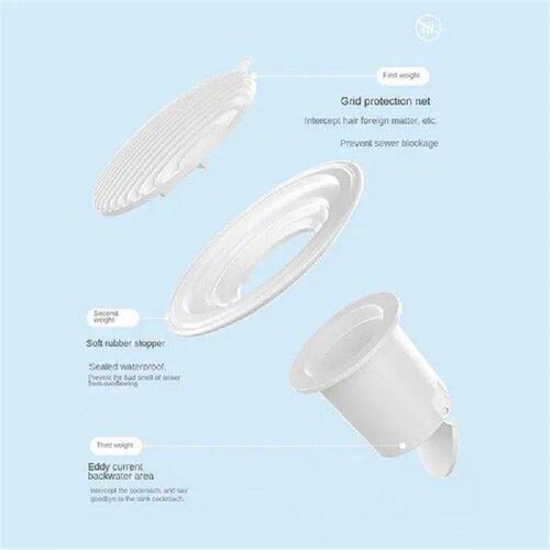 Anti-odor Hair Catcher Silicone Floor Drain Strainer Shower
