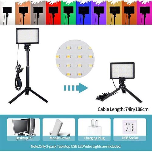 LED Photography Video Light Panel Lighting Photo Studio Lamp