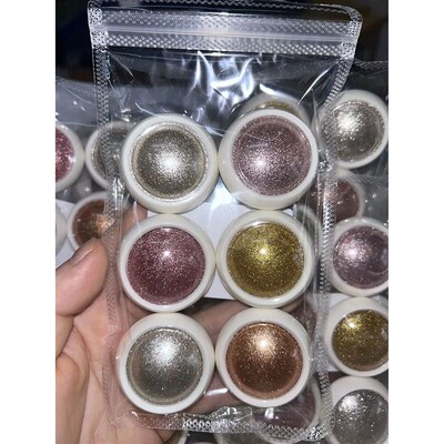 6Pcs Chrome Nail Powder Metallic Mirror Glitter Effect Holog