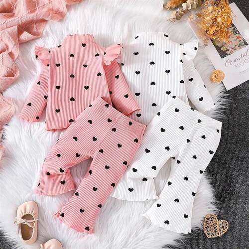 2Pcs Clothing Set For Kid Newborn Girl 3-24 Months Pyjamas L