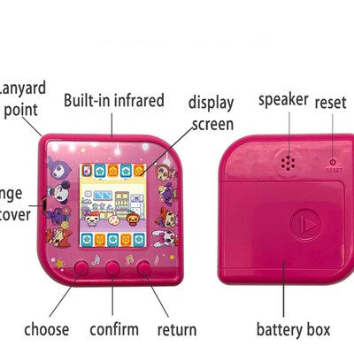 Tamagochi Electronic Cartoon Pet Virtual Game Color Display