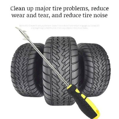 Car tire cleaning special tools antiblowout tire cleaning