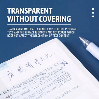 50/100 Sheets Sticky notes Reusable Transparent sticky notes