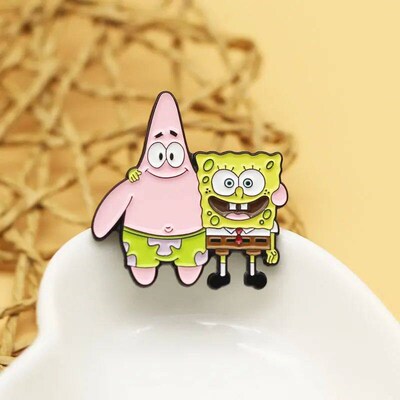 SpongeBob SquarePants And Patrick Star Enamel Lapel Pin