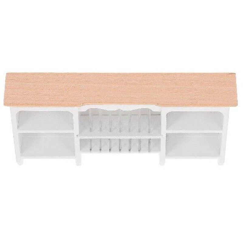 House Rack Mini Cupboard Model Wooden Cabinet Miniature