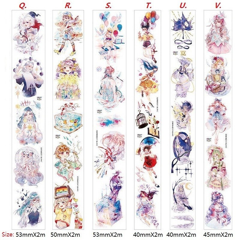 26 Designs Washi Tape Flowers/ Windows/ Girls Japanese图片