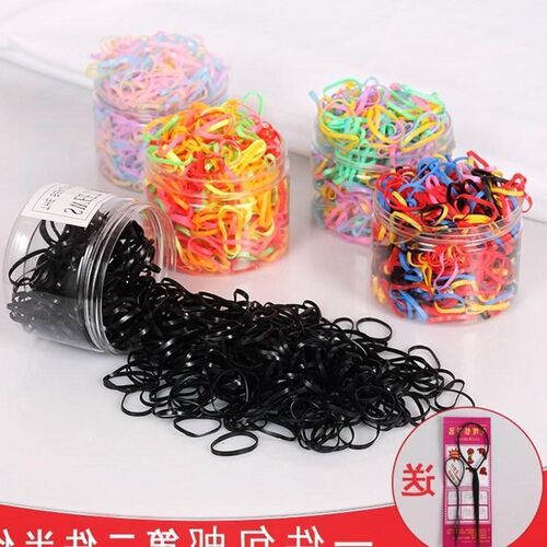 One-time rubber band black high elastic hair bands hair rope