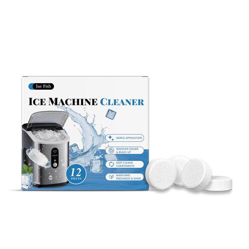 JUE FISH Ice Maker Descaling Tablets - Gentle Cleaning Effer