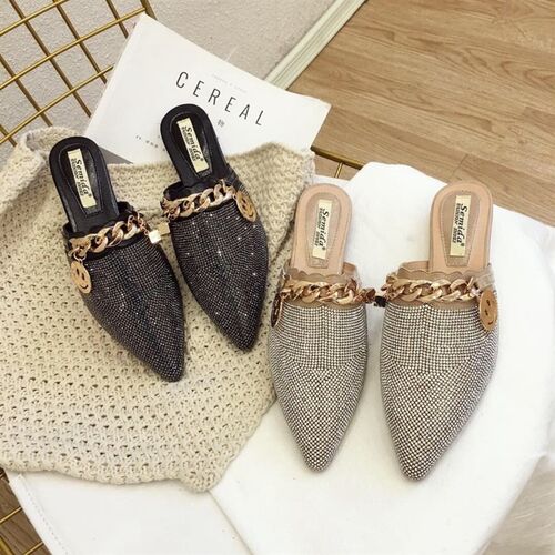 women flats shoes slippers sandals loafers summer point toe