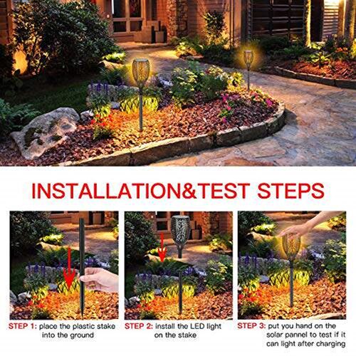 Solar Torch Lights Solar Dancing Flame Torches Light Outdoor
