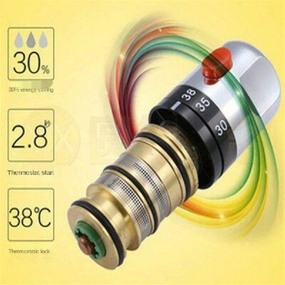 Brass Thermostatic Mixing Valve Temperature Control Ceramic