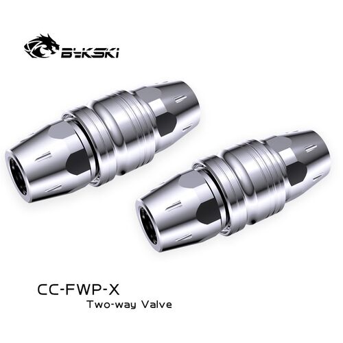 Bykski Two Way Water Stop Valve, Drain Fast Truncation Disc