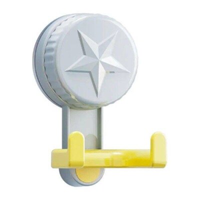 2Pcs Double Hooks Dopamine Suction Cup Hooks Reusable Punch