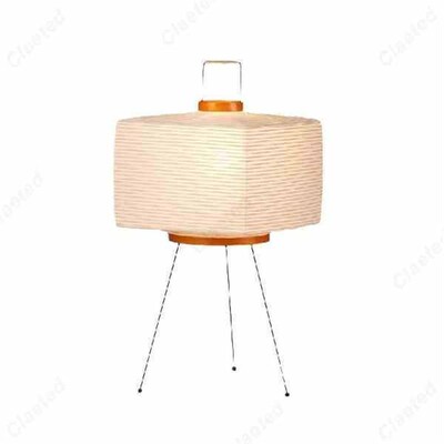 Simple Atmosphere LED Square Rice Paper Table Lamp Living