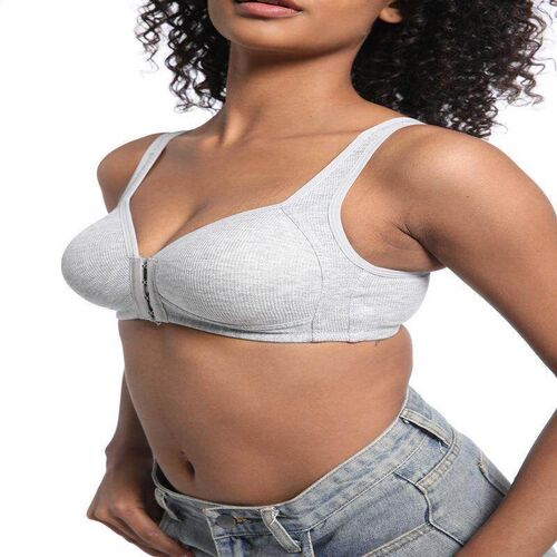 Thin adjustable front button bra top without steel ring
