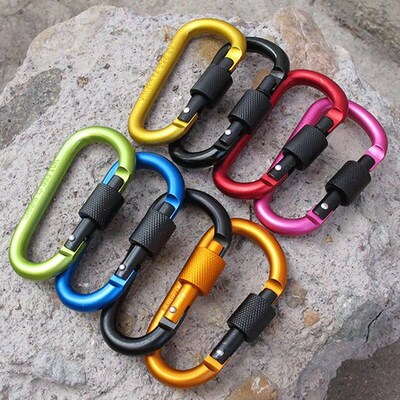 5 PCS Tactical Carabiner Tourist Carabin Clip Keys Keychain