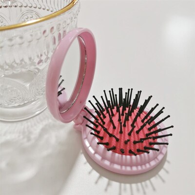 New girl powder compact portable air bag comb round hair