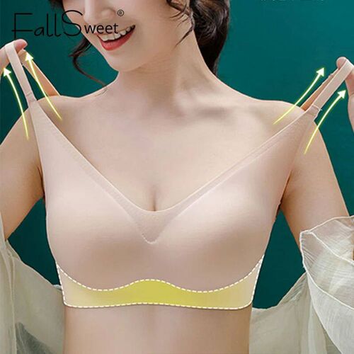 FallSweet Seamless Bra for Women Push Up Bras Comfortable Wi